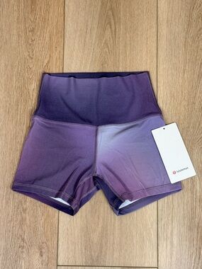 NWT Lululemon Align High-Rise 4” Shorts Size 4 Aurora Haze Purple Multi